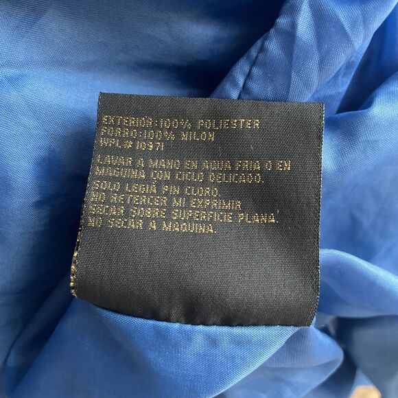 BRAETON Women's Lightweight Jacket Blue Button Up Adjustable Waist Medium - Picture 7 of 7